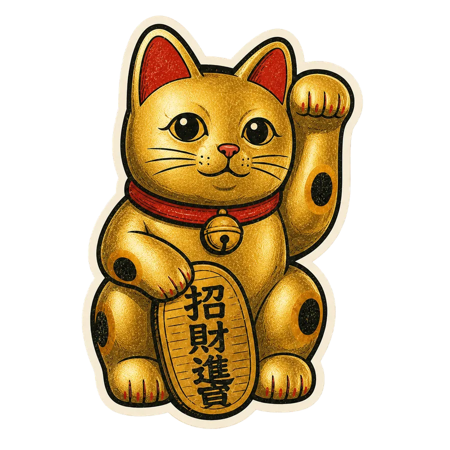Lucky gold cat
